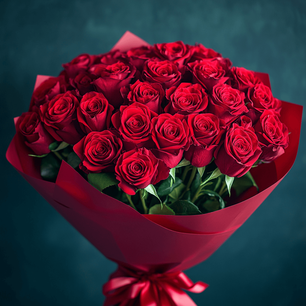 Premium Red Roses Bouquet | Romantic Florist Delivery Staten